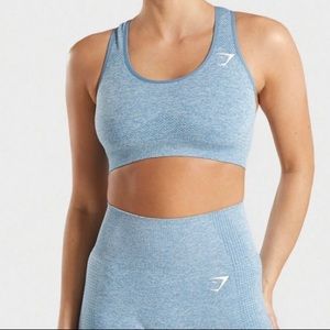 Gymshark: Teal Marl Sports Bra (S)